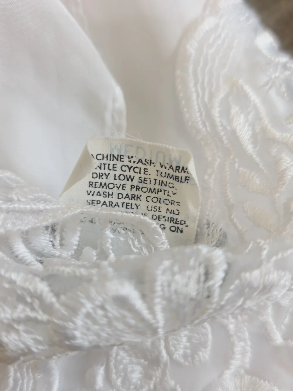 Appel Vintage White Silky Maxi Slip Dress Nightgown Lingerie Size M Bridal Lace